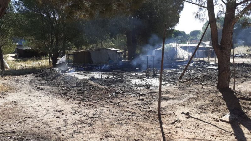 Entidades cristianas de Huelva se concentran en solidaridad los trabajadores migrantes de los asentamientos