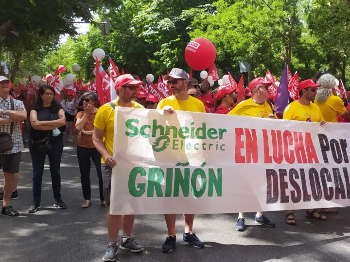 Trabajadores cristianos apoyan a los trabajadores de Schneider