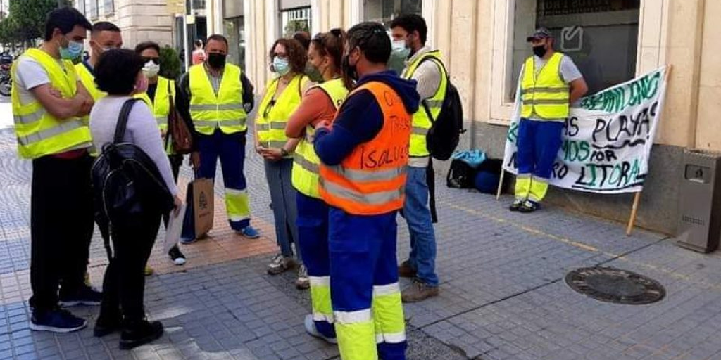 El obispo de Cartagena recibe a los líderes sindicales de la Región de Murcia