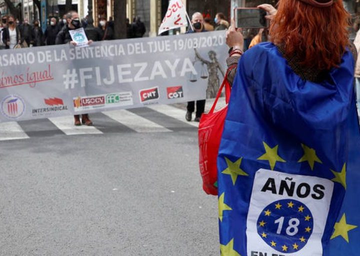La justicia europea aconseja la conversión en fijos de las personas interinas de la Administración