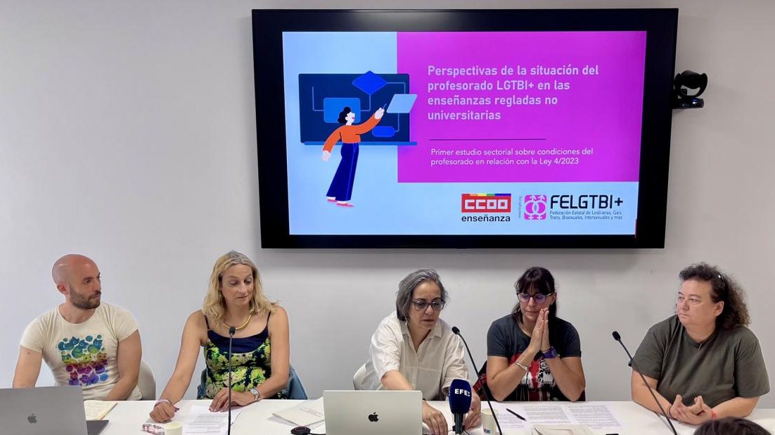 Cuatro de cada diez docentes han sido víctimas o testigos de algún acto de odio por LGTBI-fobia en su centro de trabajo