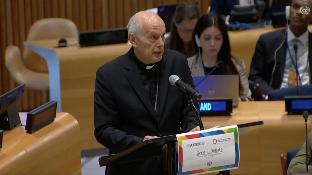 El Vaticano insta a la comunidad internacional a redoblar esfuerzos para alcanzar los Objetivos de Desarrollo Sostenible de la Agenda 2030