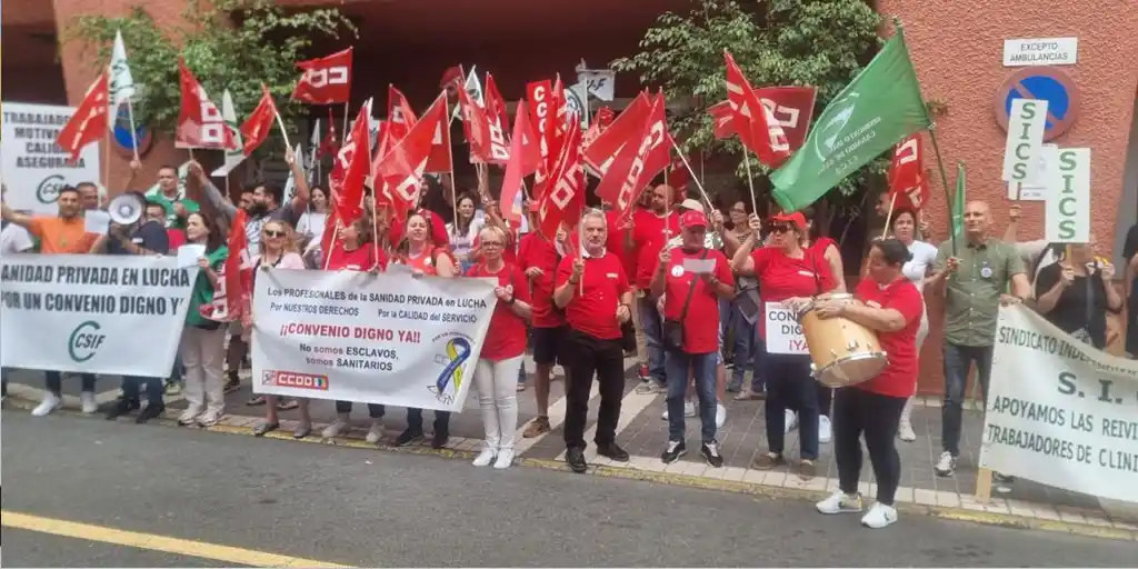Trabajadores cristianos de Canarias apoyan las reivindicaciones de las plantillas de la sanidad privada