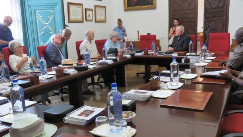 El Movimiento Mundial de Trabajadores Cristianos trasladan al obispo de Cartagena su compromiso por la justicia social