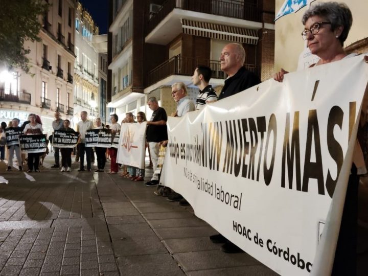 Trabajadores cristianos de Córdoba recuerdan a las últimas víctimas del trabajo