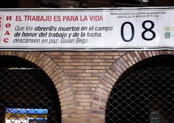 Trabajadores cristianos de Bilbao y Plasencia expresan su solidaridad con las víctimas del trabajo