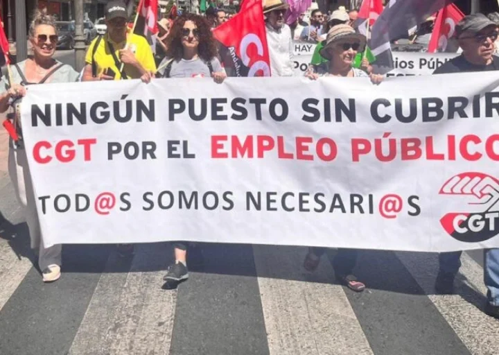 Manifestación sindical en Madrid por la estabilidad del empleo público