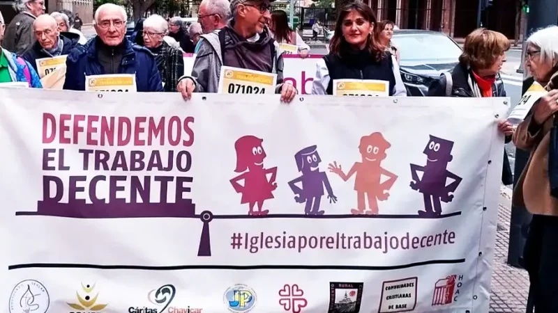 Concentración contra los accidentes laborales en Logroño