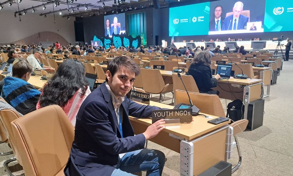 Marc Collado, desde la #COP29: “Mucha gente joven ha decidido que su lucha es contra la crisis climática y estoy convencido de que la vamos a ganar”