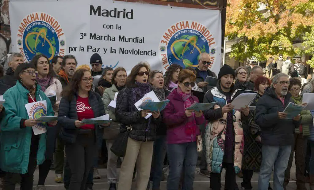 Encuentro para la Paz y la No violencia en Madrid