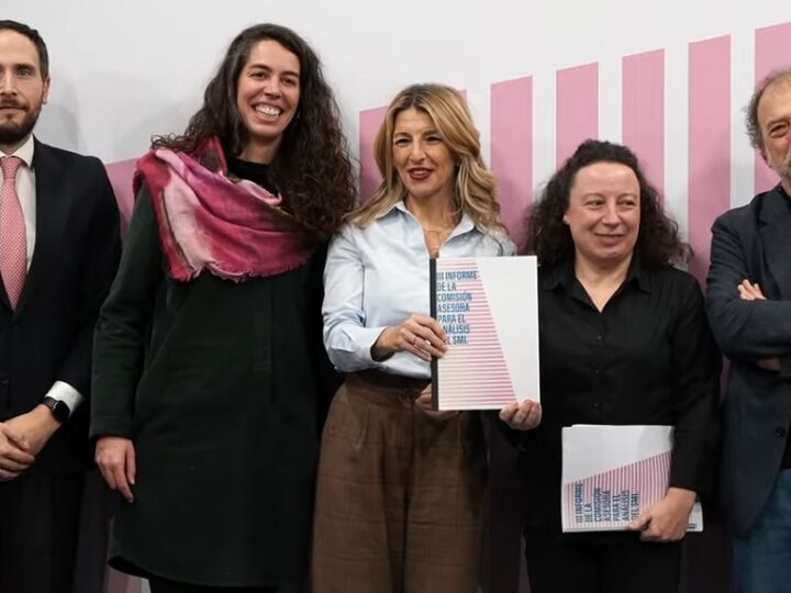 Yolanda Díaz sobre la subida del salario mínimo: “Le vamos a dar una buena noticia a las personas trabajadoras de este país”
