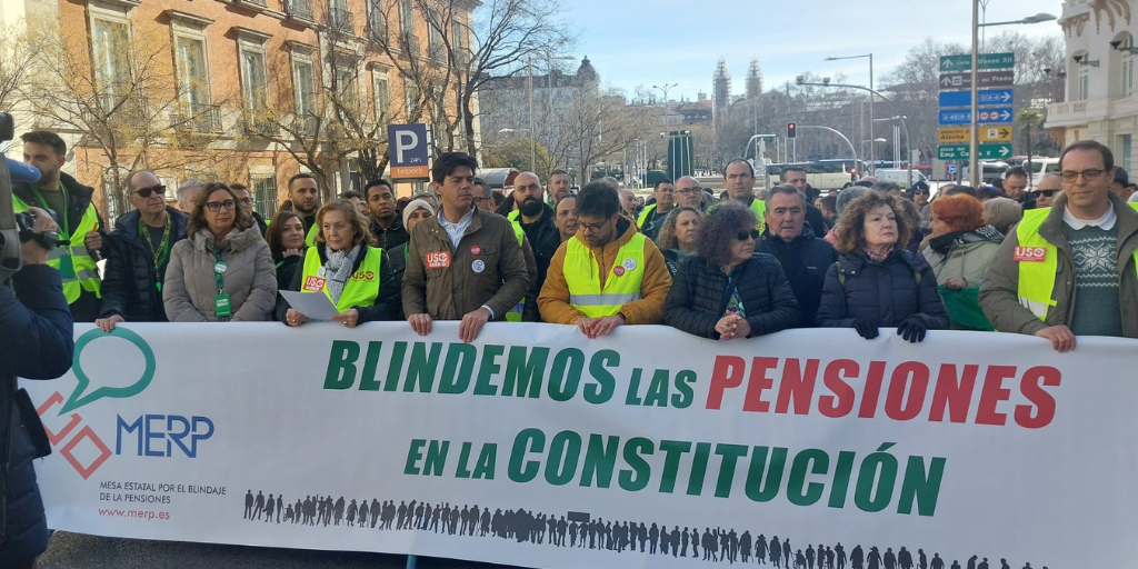 Movilización de la Mesa por el Blindaje de las Pensiones contra los ataques al sistema público