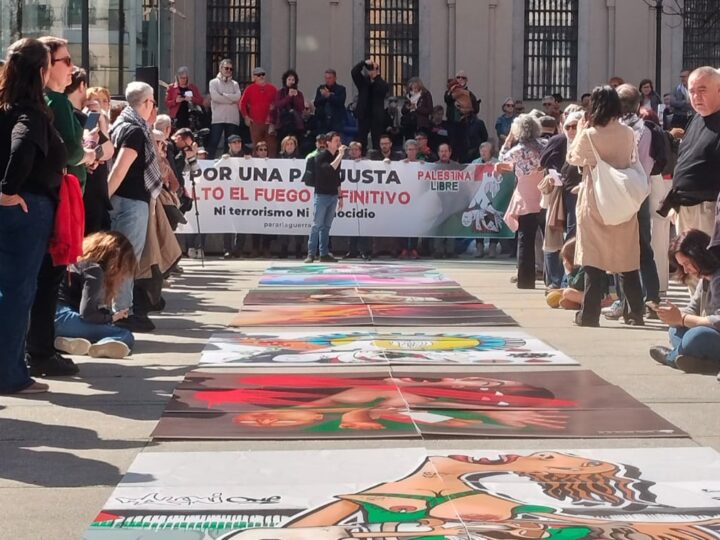 Miles de personas exigen el alto el fuego definitivo en Palestina