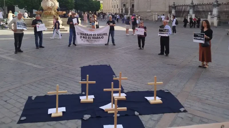La siniestralidad laboral se cobra la vida de 624 personas trabajadoras en los diez primeros meses de este año