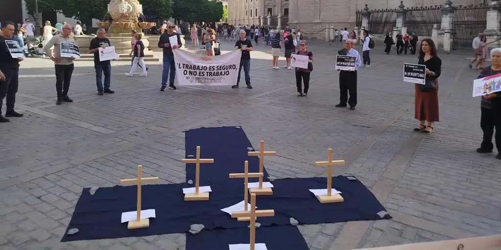 La siniestralidad laboral se cobra la vida de 624 personas trabajadoras en los diez primeros meses de este año