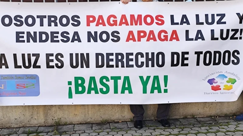 Cientos de familias del Polígono Sur de Sevilla siguen padeciendo los apagones