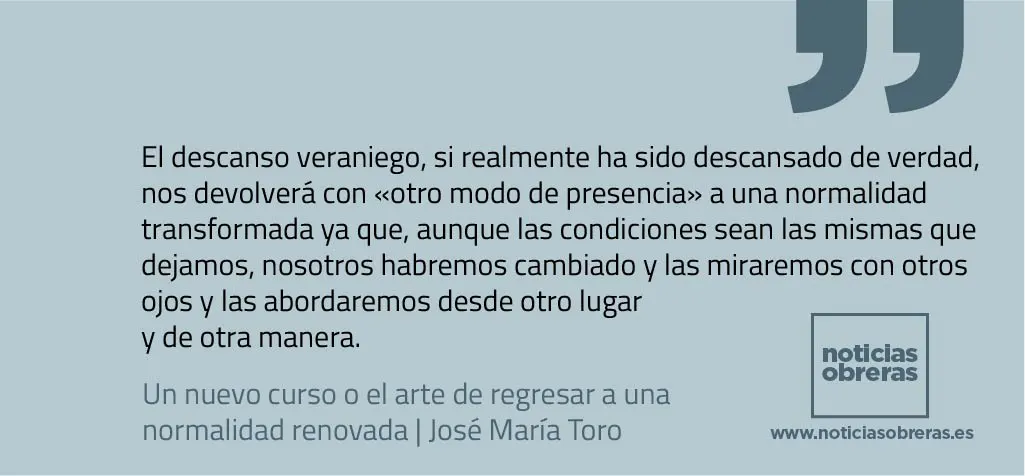 Un nuevo curso o el arte de regresar a una normalidad renovada