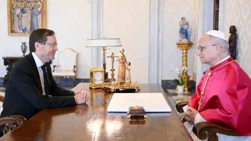 León XIV reitera la apuesta por los dos Estados ante el presidente israelí
