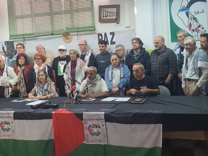 Trabajadores cristianos de Zaragoza se unen a la manifestación por la paz en Palestina