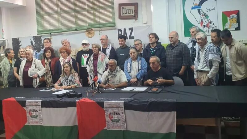 Trabajadores cristianos de Zaragoza se unen a la manifestación por la paz en Palestina