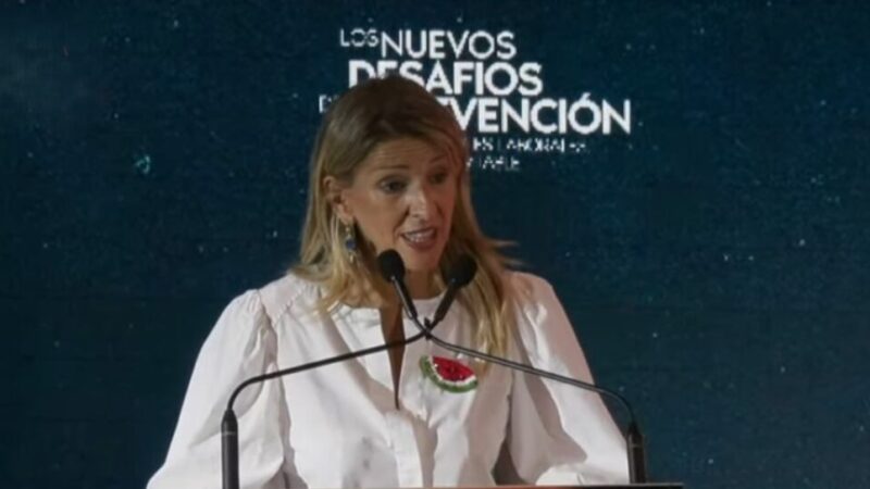 La vicepresidenta Díaz anuncia un pacto social contra la siniestralidad laboral antes de noviembre y una mesa de diálogo sobre despido en octubre
