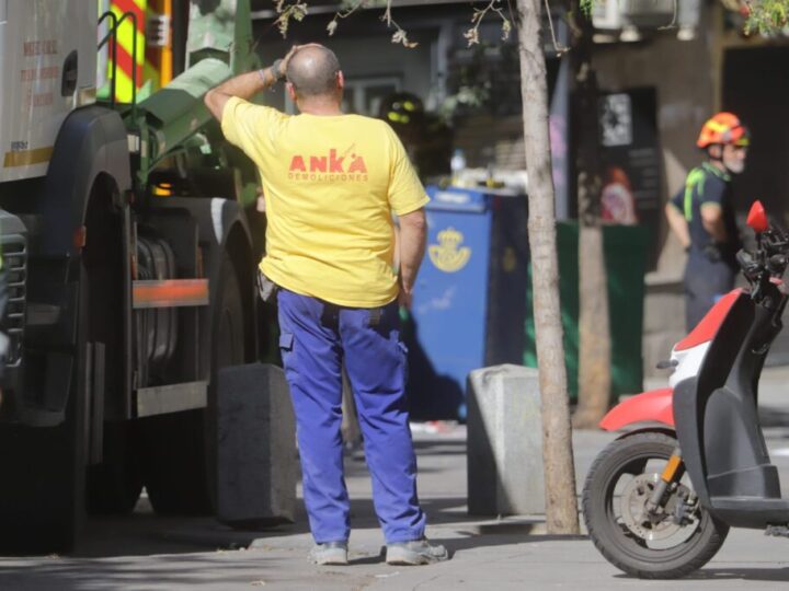 Cuatro trabajadores fallecen en el derrumbe de un edificio en obras en el centro de Madrid