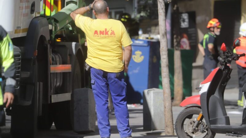 Cuatro trabajadores fallecen en el derrumbe de un edificio en obras en el centro de Madrid