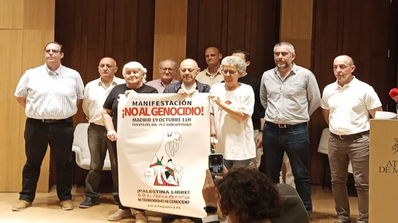 La plataforma Parar la Guerra llama a la ciudadanía a manifestarse el 18 y 19 de octubre para expresar su rechazo al genocidio en Gaza