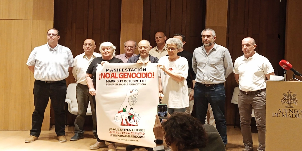 La plataforma Parar la Guerra llama a la ciudadanía a manifestarse el 18 y 19 de octubre para expresar su rechazo al genocidio en Gaza