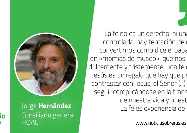 «Auméntanos la fe»