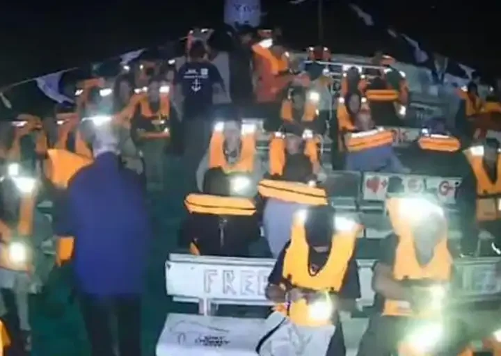 Concentración ante la embajada de Israel por un nuevo asalto a la flotilla que salió de Italia