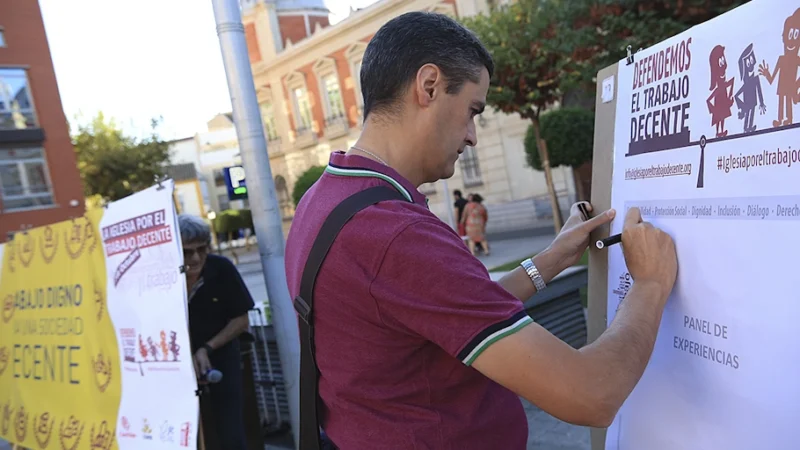 La jornada por el trabajo decente desata la creatividad de los colectivos eclesiales