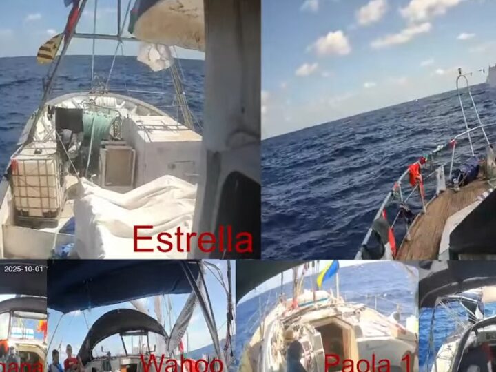 Vídeo en directo del trayecto de la Global Sumud Flotilla hacia Gaza