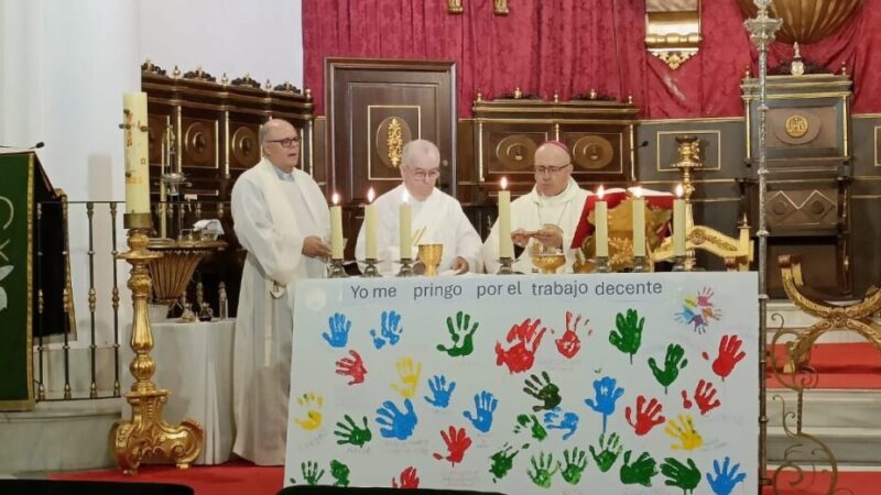 Santiago Gómez, obispo de Huelva: “La justicia social es evangélica y el trabajo decente es parte de ella”
