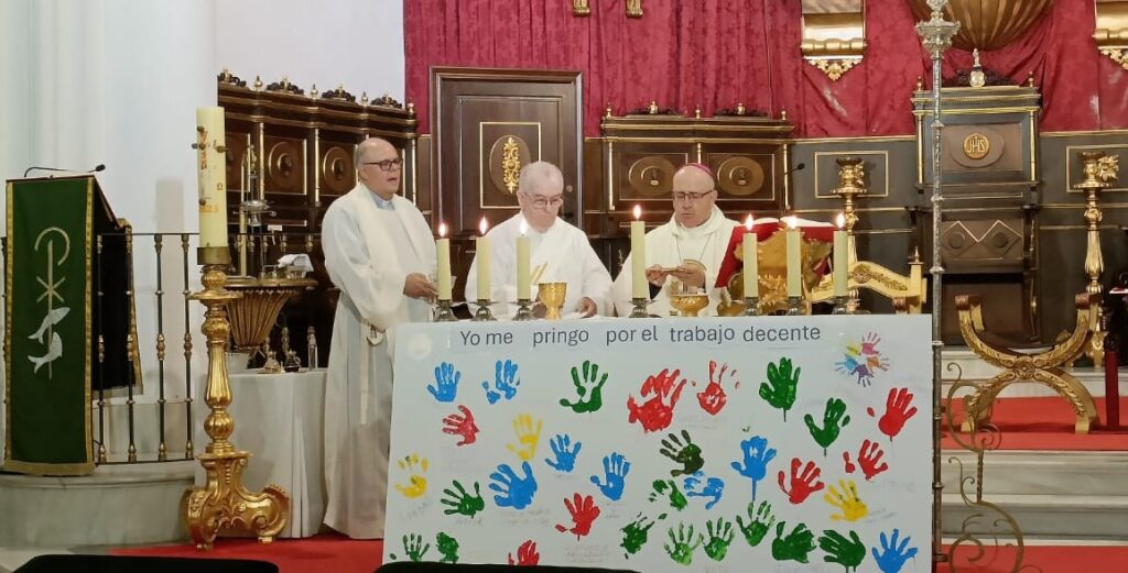 Santiago Gómez, obispo de Huelva: “La justicia social es evangélica y el trabajo decente es parte de ella”