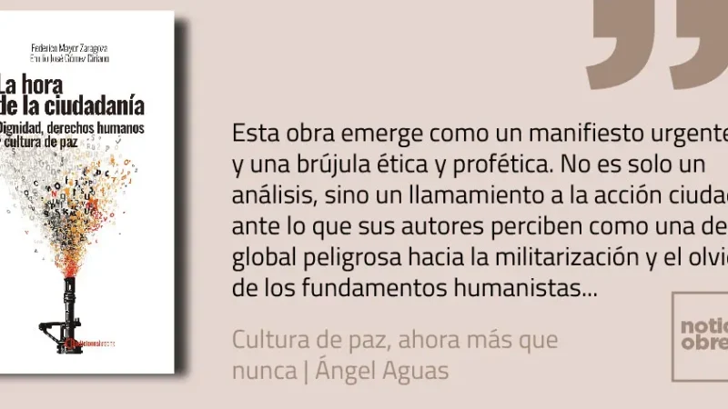 Cultura de paz, ahora más que nunca