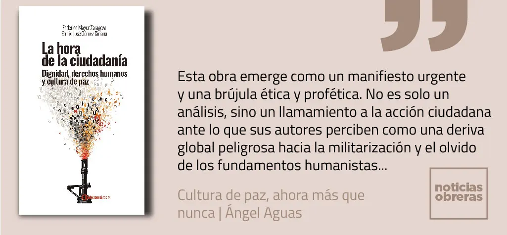 Cultura de paz, ahora más que nunca