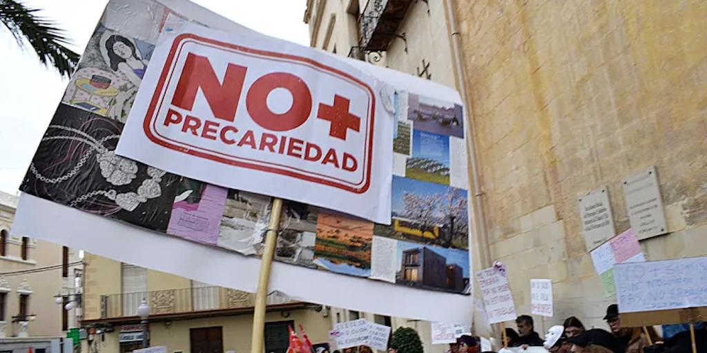 USO denuncia el paro persistente y el aumento de la parcialidad