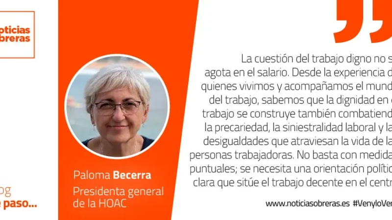 El salario justo, medida de dignidad