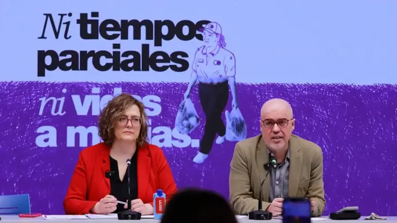 CCOO pide reformar el tiempo parcial y redistribuir los cuidados para desatascar la lucha contra la brecha salarial
