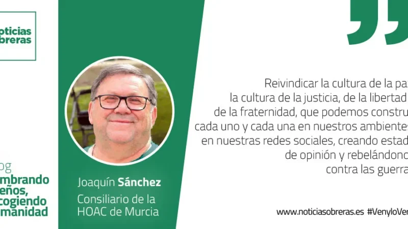 Contra la narrativa de la guerra de los poderosos, la cultura de la paz de la ciudadanía