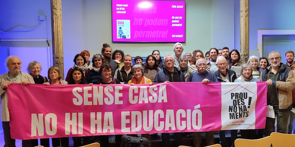 Presentación de una guía para docentes y centros educativos para proteger la infancia ante los desahucios en Cataluña