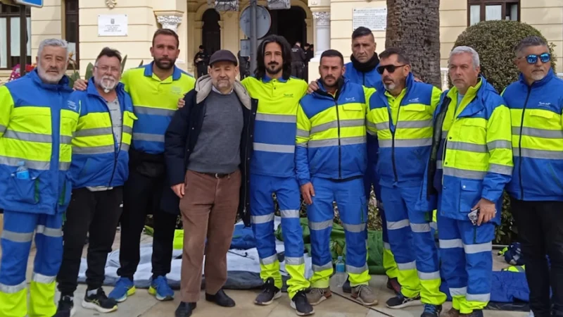 La plantilla de FCC Aqualia de Málaga logran mejoras tras casi días de movilizaciones