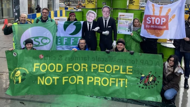 Casi 200 entidades sociales piden frenar la aplicación provisional del acuerdo UE‑Mercosur