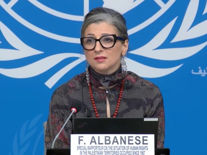 Albanese: “El genocidio se ha convertido en la forma definitiva de tortura, colectiva y generacional”