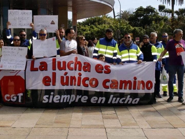 Trabajadoras y trabajadores cristianos de Málaga apoya la huelga en el servicio de saneamiento y reclama condiciones laborales dignas