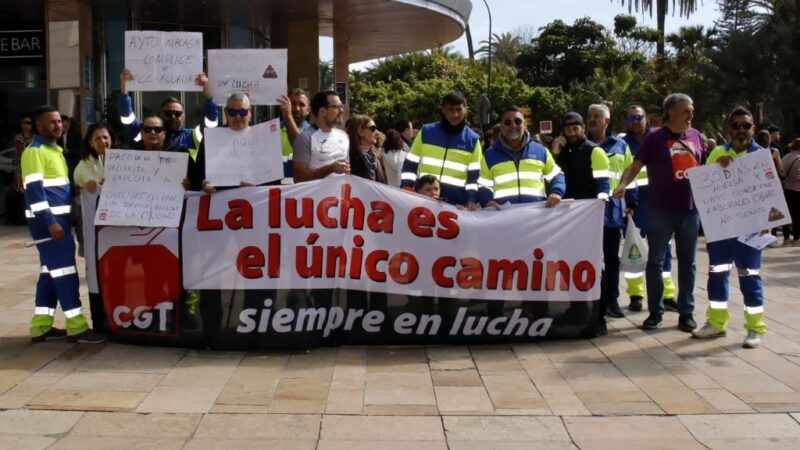 Trabajadoras y trabajadores cristianos de Málaga apoya la huelga en el servicio de saneamiento y reclama condiciones laborales dignas