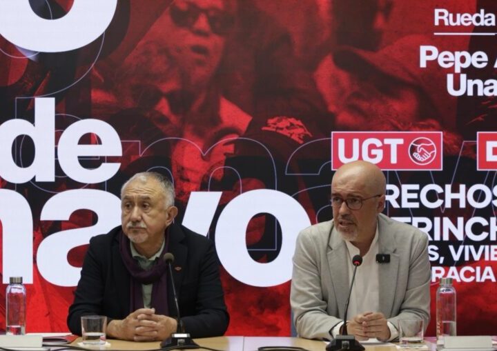 Los dos grandes sindicatos llaman a una gran movilización por la paz y la redistribución de la riqueza en España