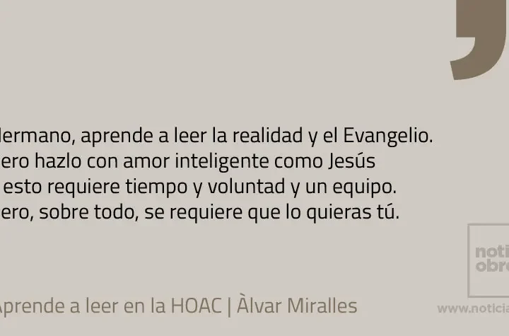 Aprende a leer en la HOAC