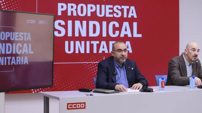 CCOO y UGT quieren reorientar la agenda política con propuestas de mejora de las condiciones de vida y la democracia